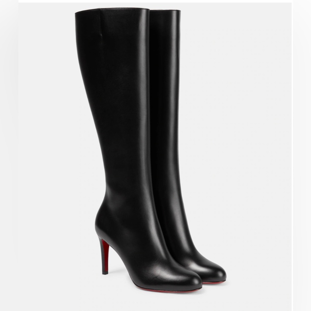 CHRISTIAN LOUBOUTIN
Pumppie Botta leather knee-high boots